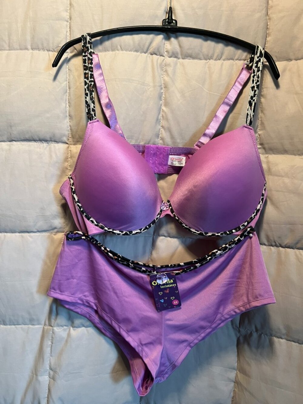 ORNELLA Underwire Padded-  Plus Size Bra and matching Panties